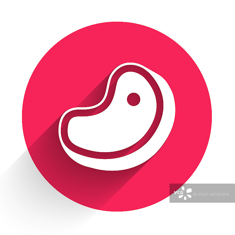 白色牛排肉图标图片素材