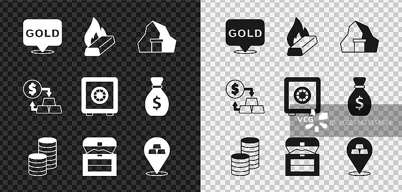 金条熔金浇筑图片素材