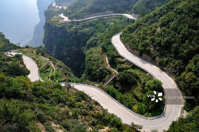 山区道路 弯曲道路 安阳红旗渠 太行大峡谷图片素材