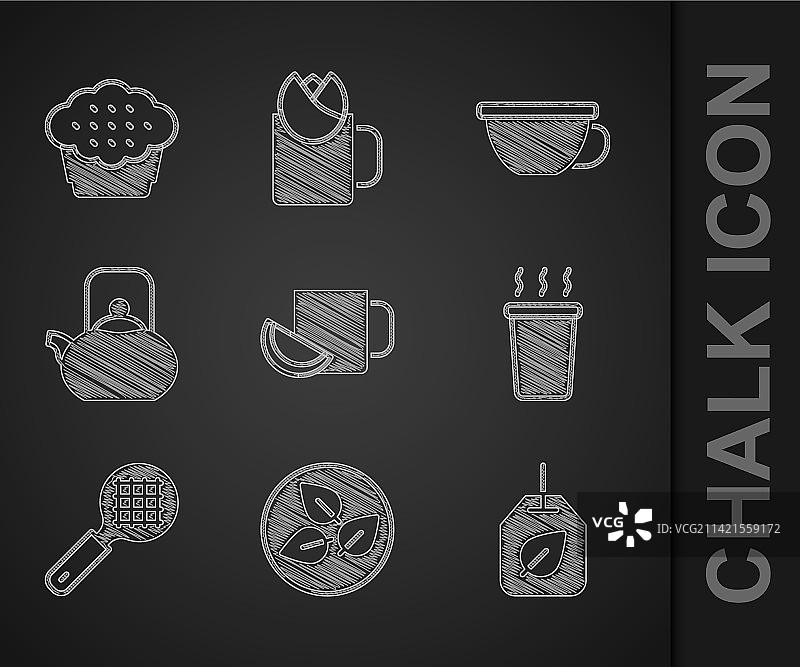 柠檬茶杯、茶叶袋和滤茶器图片素材