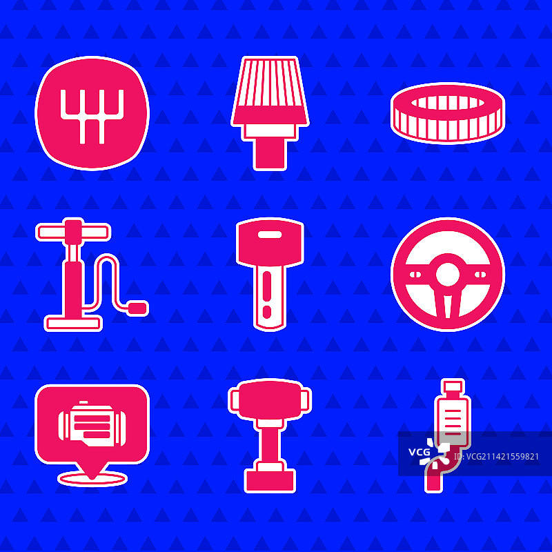 带遥控换档杆消声器的汽车钥匙套件图片素材