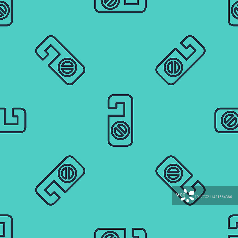 黑色线条请勿打扰图标图片素材