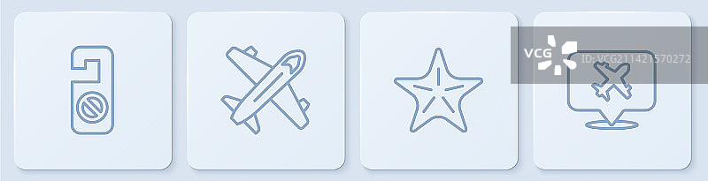 请勿打扰海星飞机banner图片素材