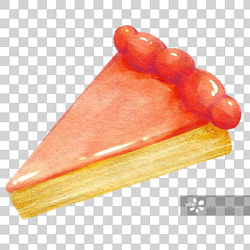 草莓果酱千层派图片素材