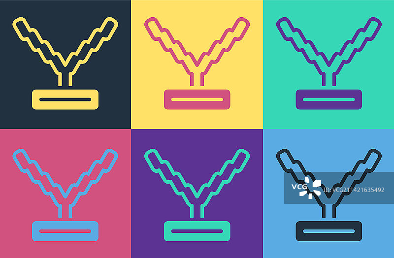 波普艺术说唱歌手链条图标图片素材