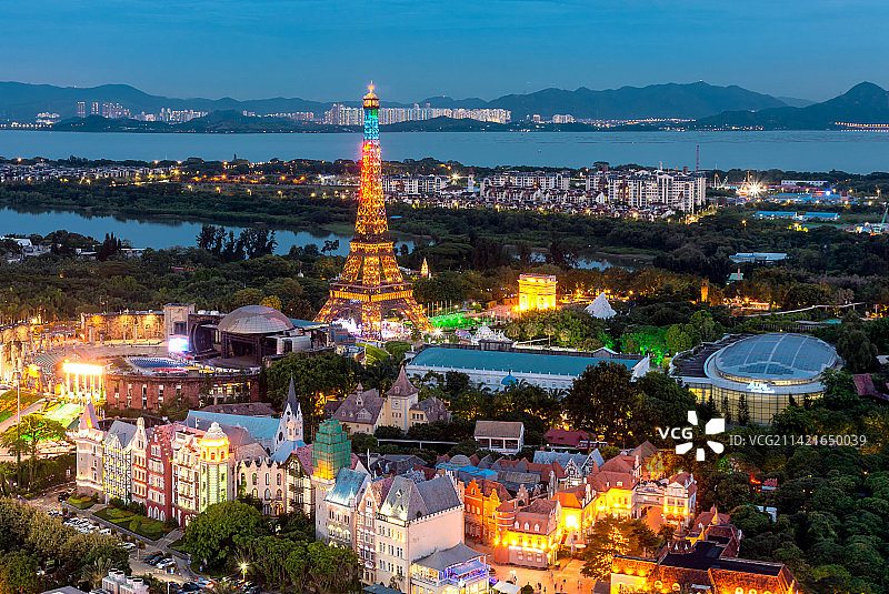 深圳南山世界之窗夜景图片素材