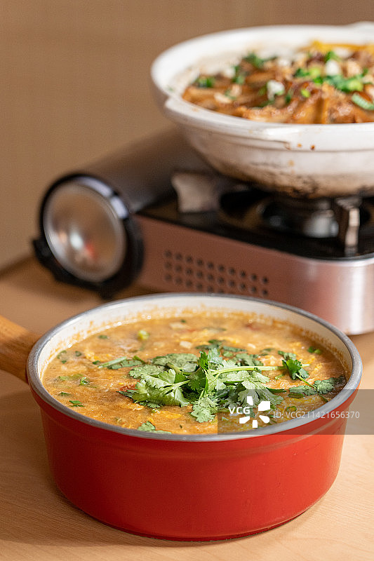 西北特色菜式 - 疙瘩汤图片素材