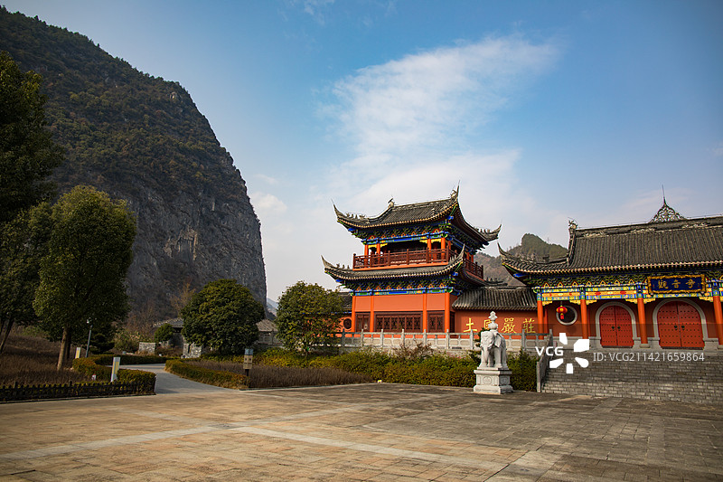 中国重庆黔江城市大峡谷的风光图片素材