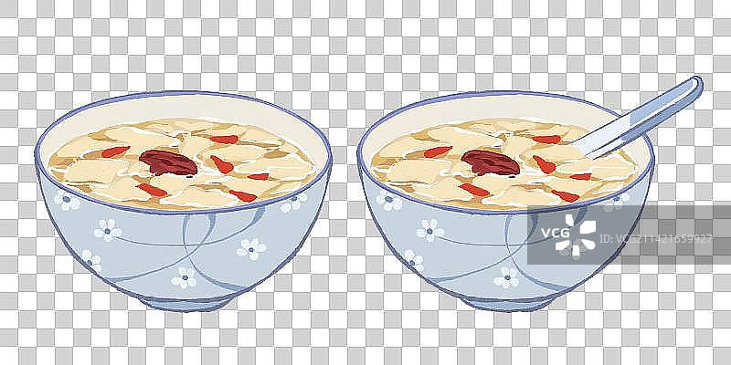 二十四节气雨水美食银耳粥图片素材