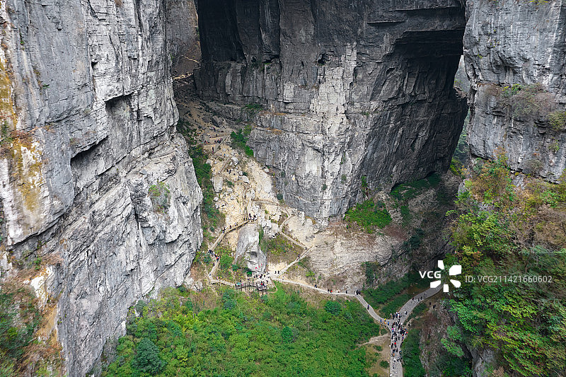 中国重庆武隆天生三桥的风光图片素材
