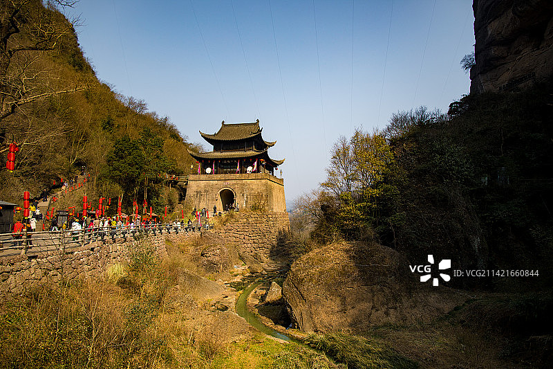 中国四川广元剑门关的风光图片素材