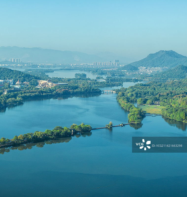 一桥定澜--杭州湘湖风景区定澜桥图片素材