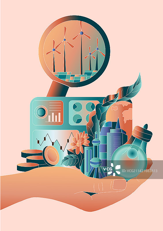 节能环保插画图片素材
