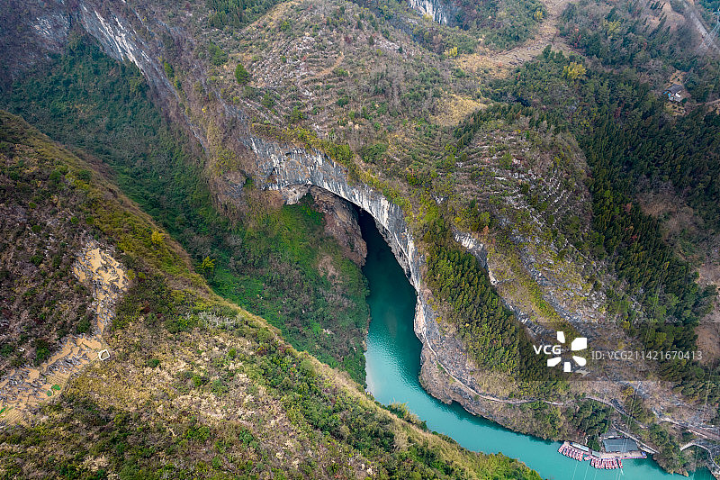 中国重庆黔江蒲花暗河的风光图片素材