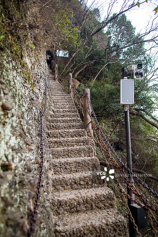 中国四川广元剑门关鸟道的风光图片素材