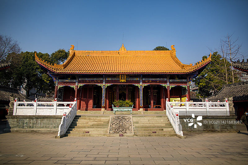 中国四川南充阆中古城的风光图片素材