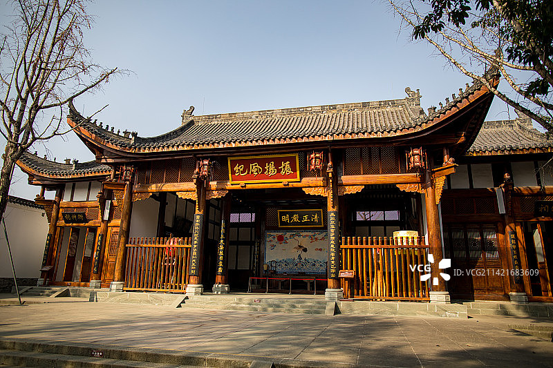 中国四川南充阆中古城的风光图片素材