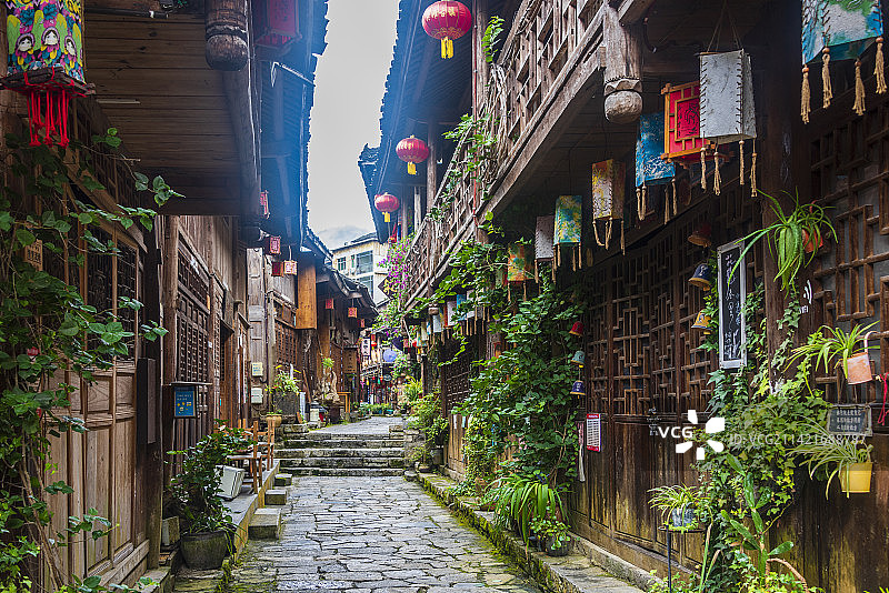 中国重庆酉阳龚滩古镇图片素材