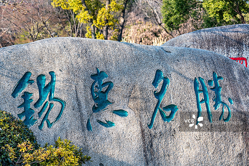 秋冬季节背景映衬中的江苏无锡锡山风景区锡惠名胜锡山塔龙光塔图片素材
