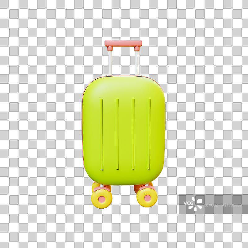 3D立体卡通行季箱图片素材