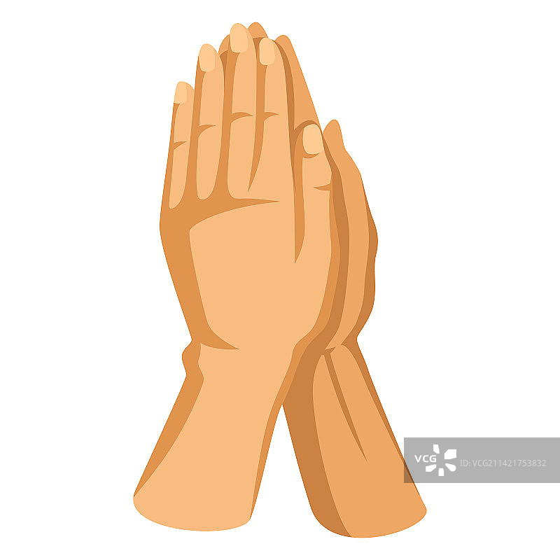 基督教祈祷的双手图片素材