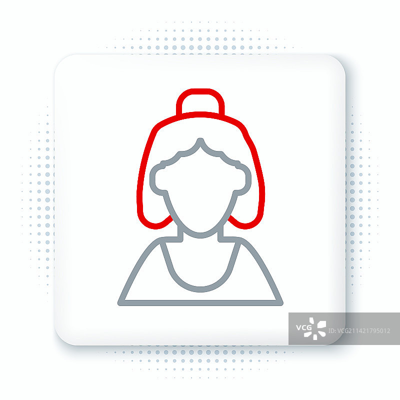 珠宝店销售顾问线条图标图片素材