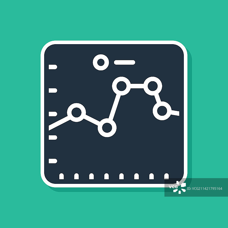 具有股票市场增长图表的蓝色浏览器图片素材