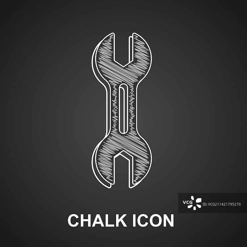 粉笔扳手图标图片素材