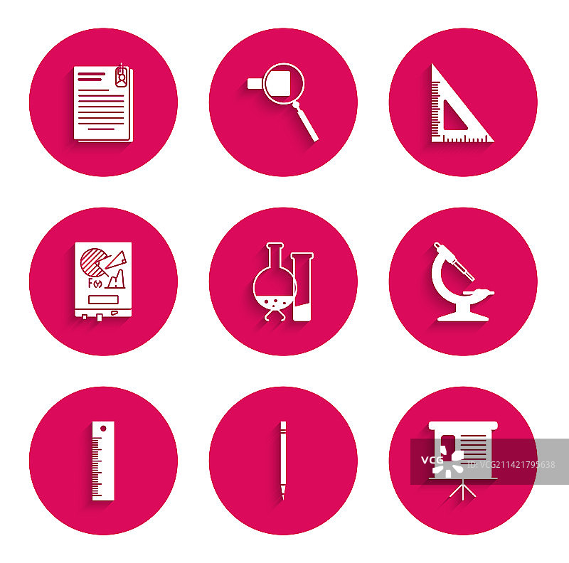 试管和烧瓶化学实验室测试合集图片素材