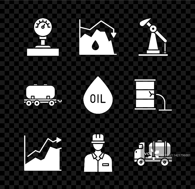 原油价格下跌油泵图片素材