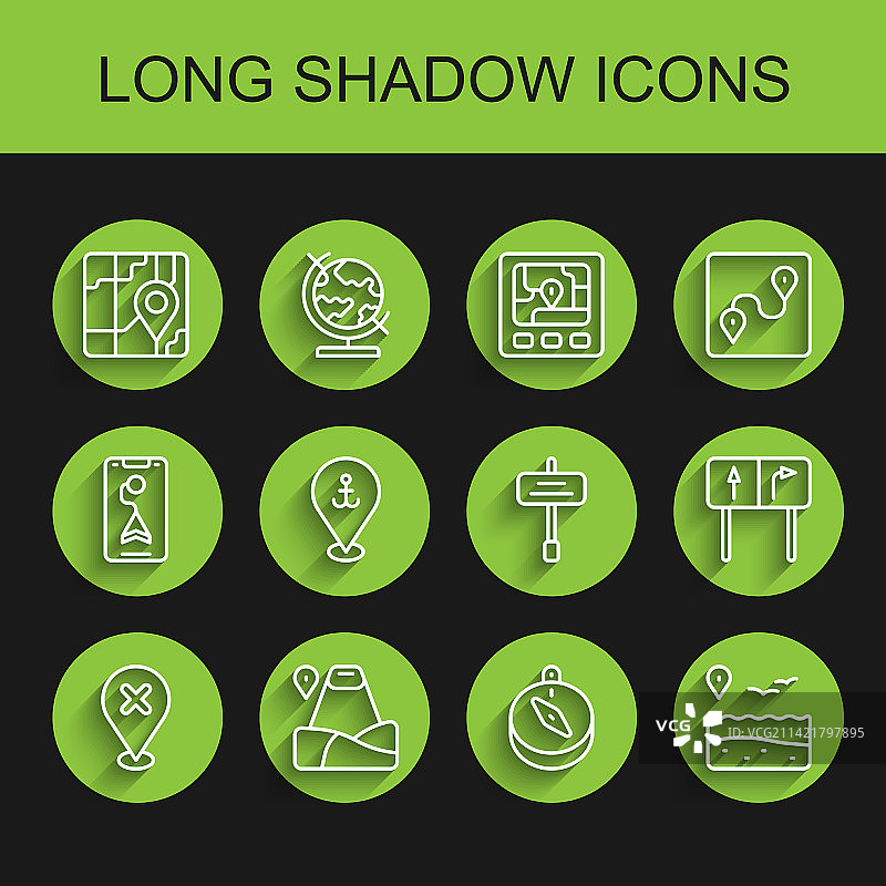 十字路口山城定位标志图片素材