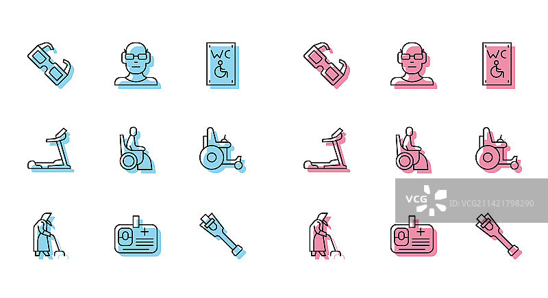 奶奶身份识别证线条图片素材