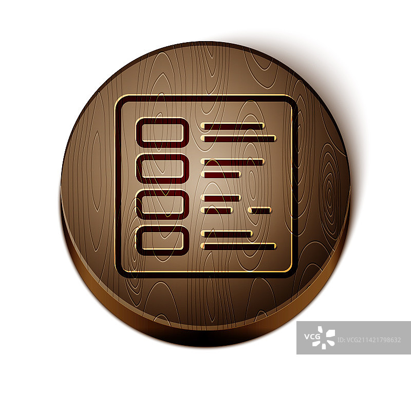 棕色线条商业金融报告图标图片素材