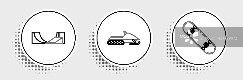 滑板技巧公园雪地摩托图片素材