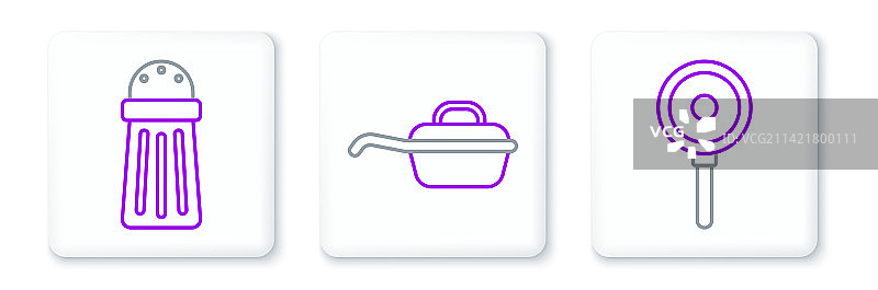 煎锅和盐图标图片素材