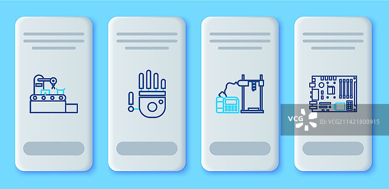 机械机器人手臂3D打印机图片素材