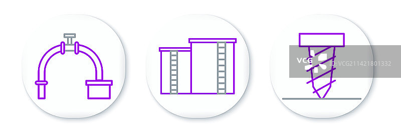 旋转钻头在工业领域钻孔图片素材
