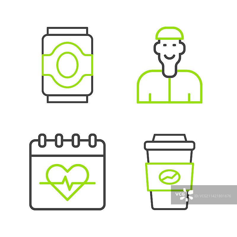 咖啡杯、外带杯、心率积极向上图片素材