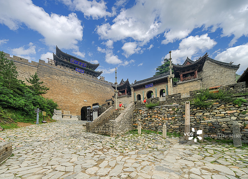 中国山西忻州市代县雁门关天险门，镇边祠图片素材