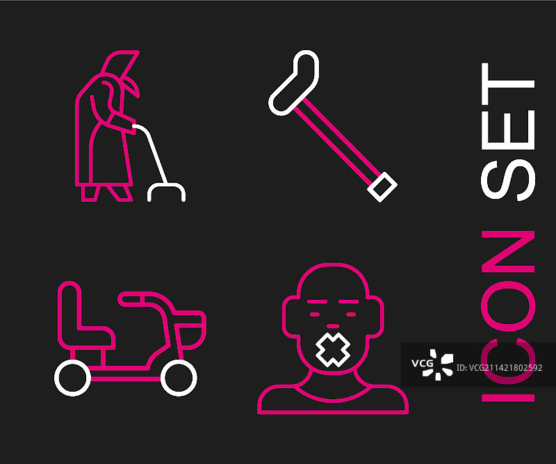 聋哑人与电力图片素材