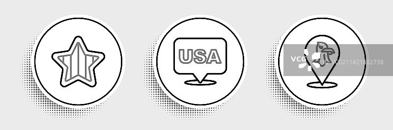 老鹰、美国独立日相关图标图片素材