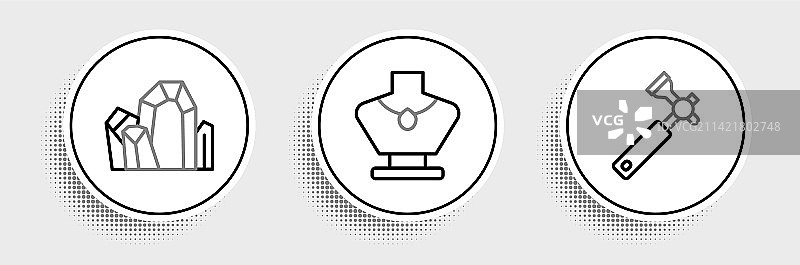 珠宝首饰系列：宝石项链图片素材