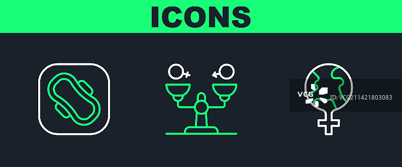 世界上的女权主义卫生巾图片素材