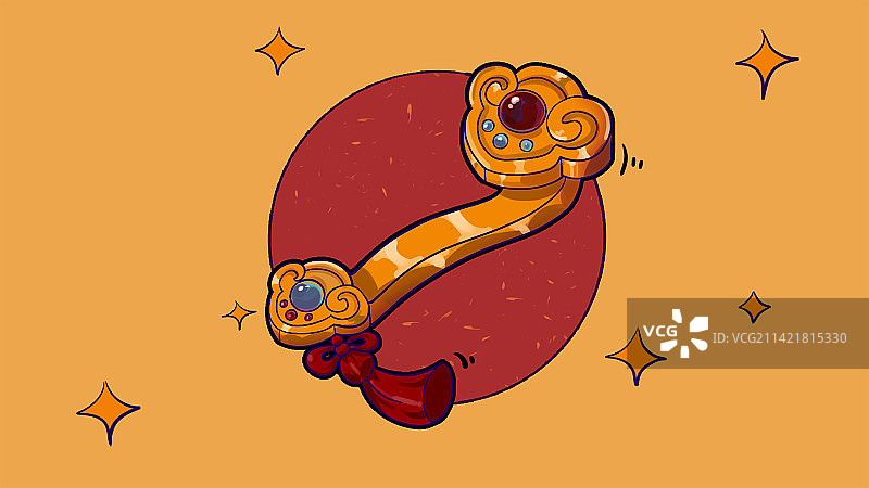 如意吉祥元素插画图片素材