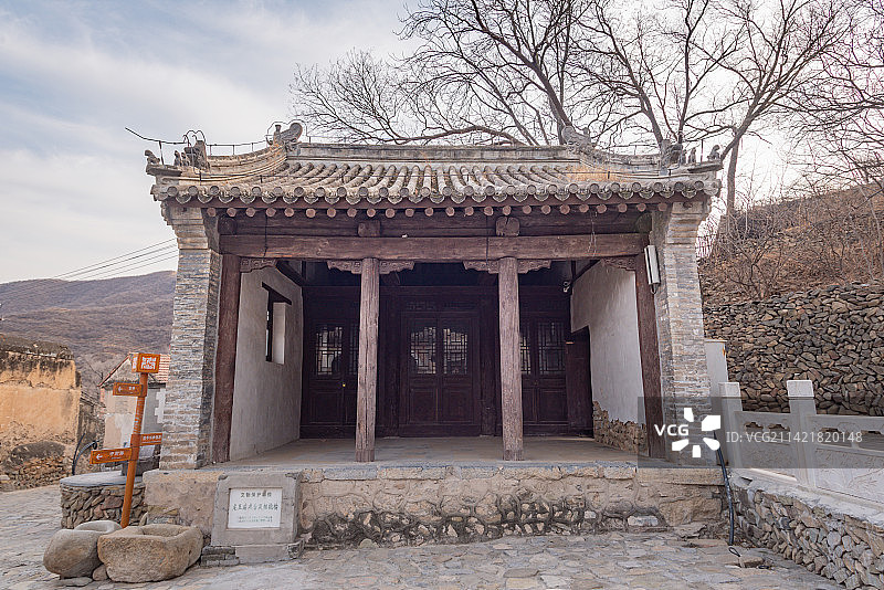 北京门头沟灵水村龙王庙戏台图片素材