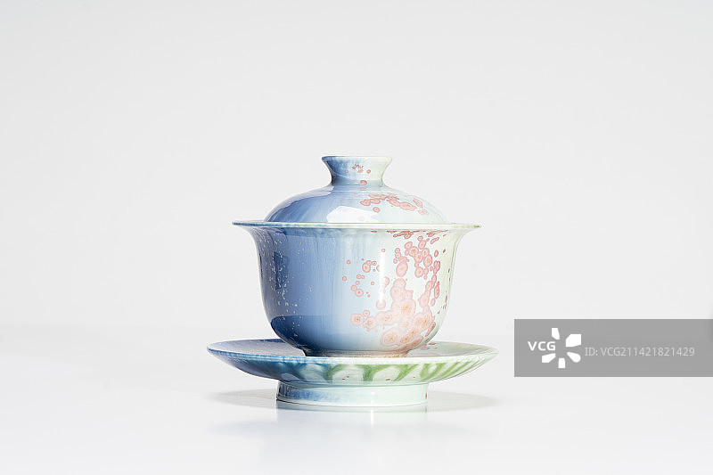 景德镇高温窑变釉陶瓷杯、主人杯、盖碗（悠如陶艺）图片素材