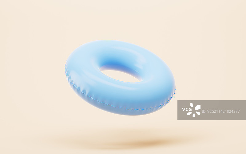充气游泳圈3D渲染图片素材