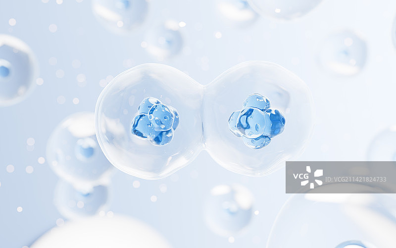 微观细胞结构生物科技概念3D渲染图片素材