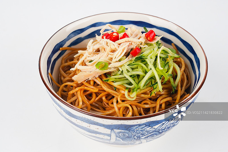 鸡丝凉面图片素材