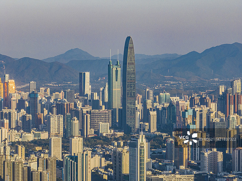 深圳地王大厦京基100大厦地标城市风光图片素材